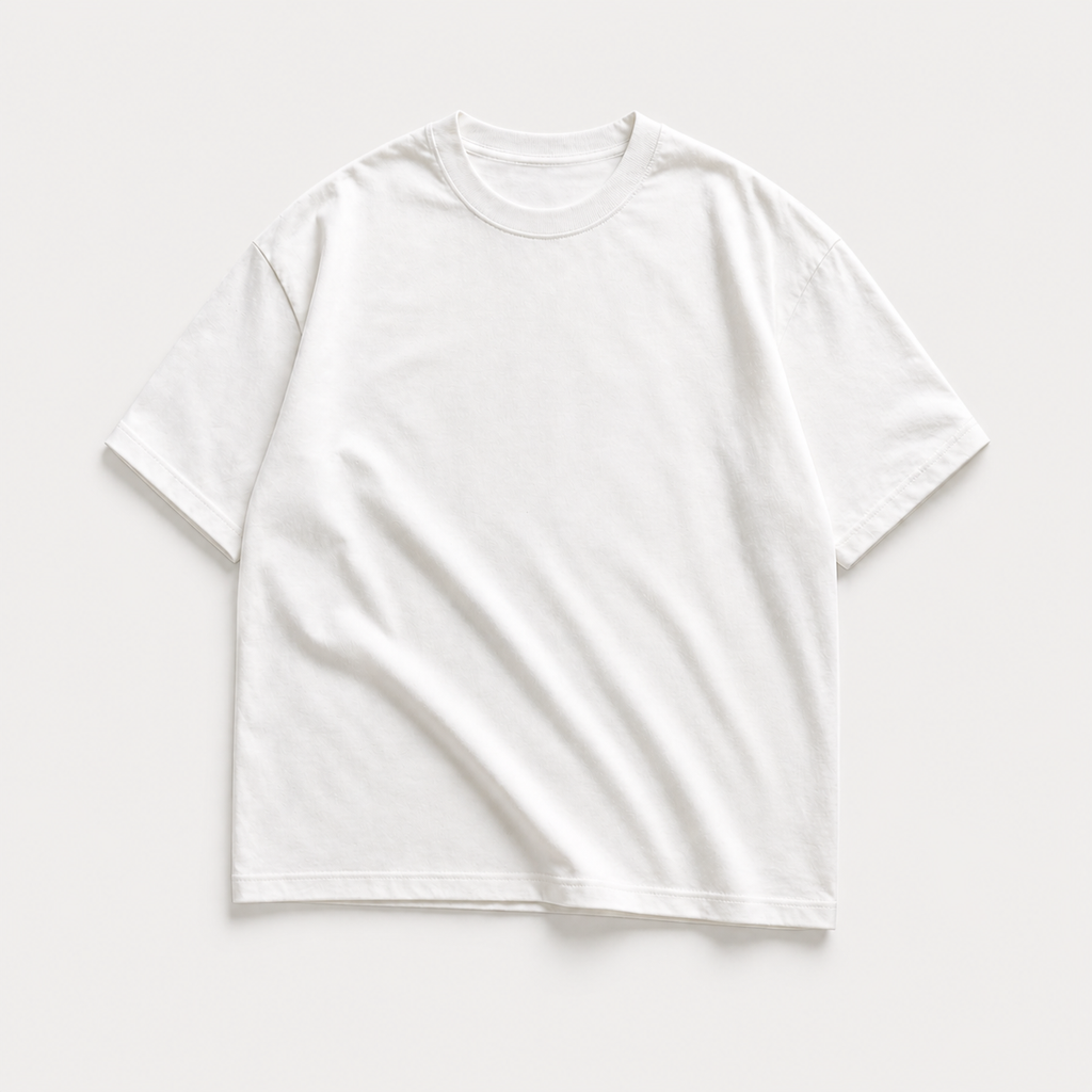 LeviO Essential White Boxy Tee