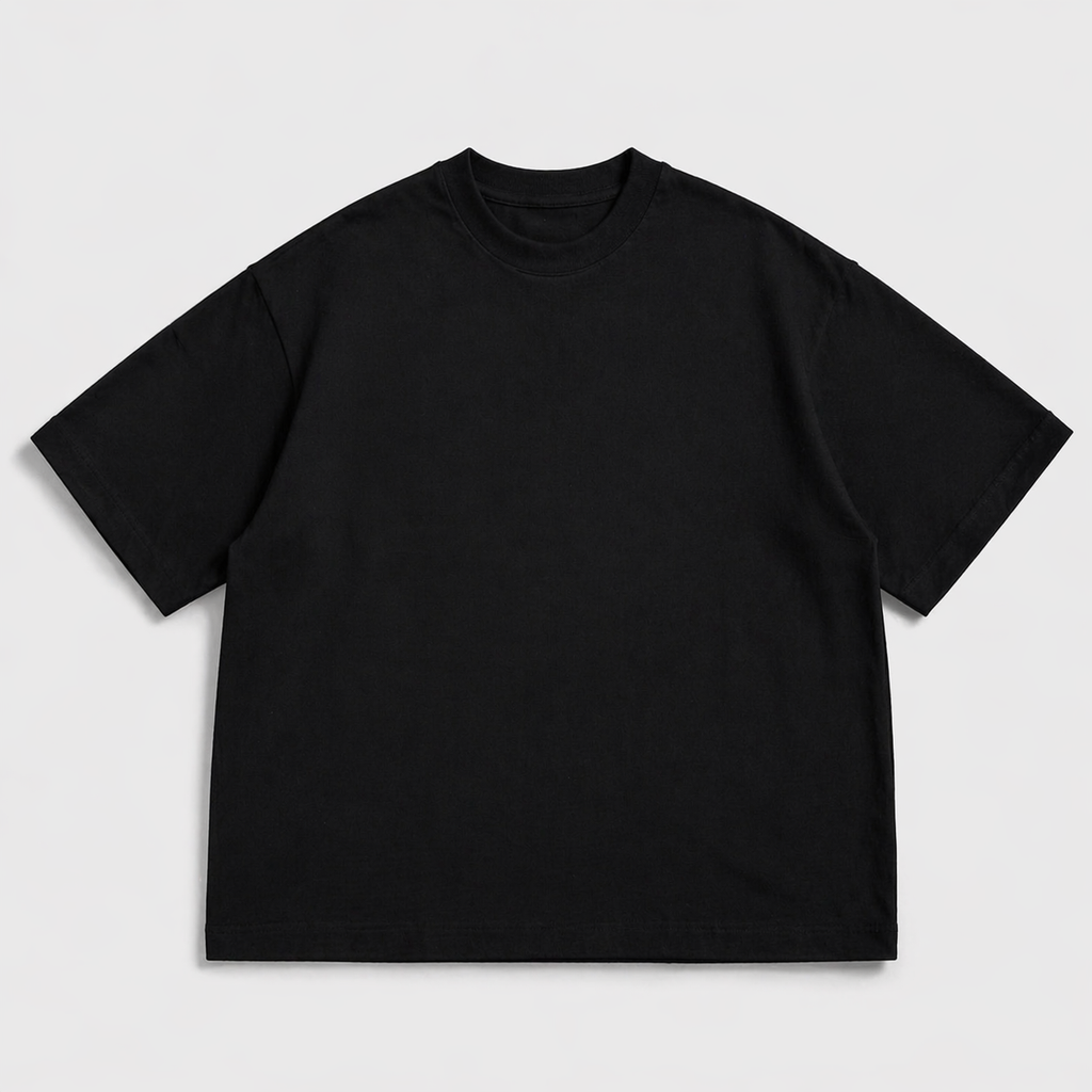 LeviO Essential Black Boxy Tee